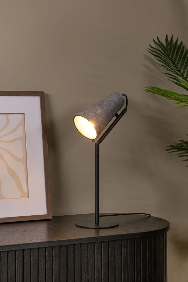 Lucide BENSEN - Table lamp - 1xE14 - Grey - atmosphere 2